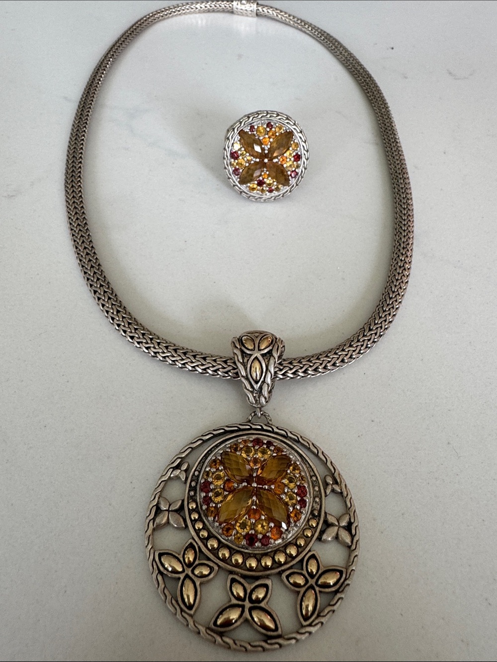 John Hardy necklace and ring